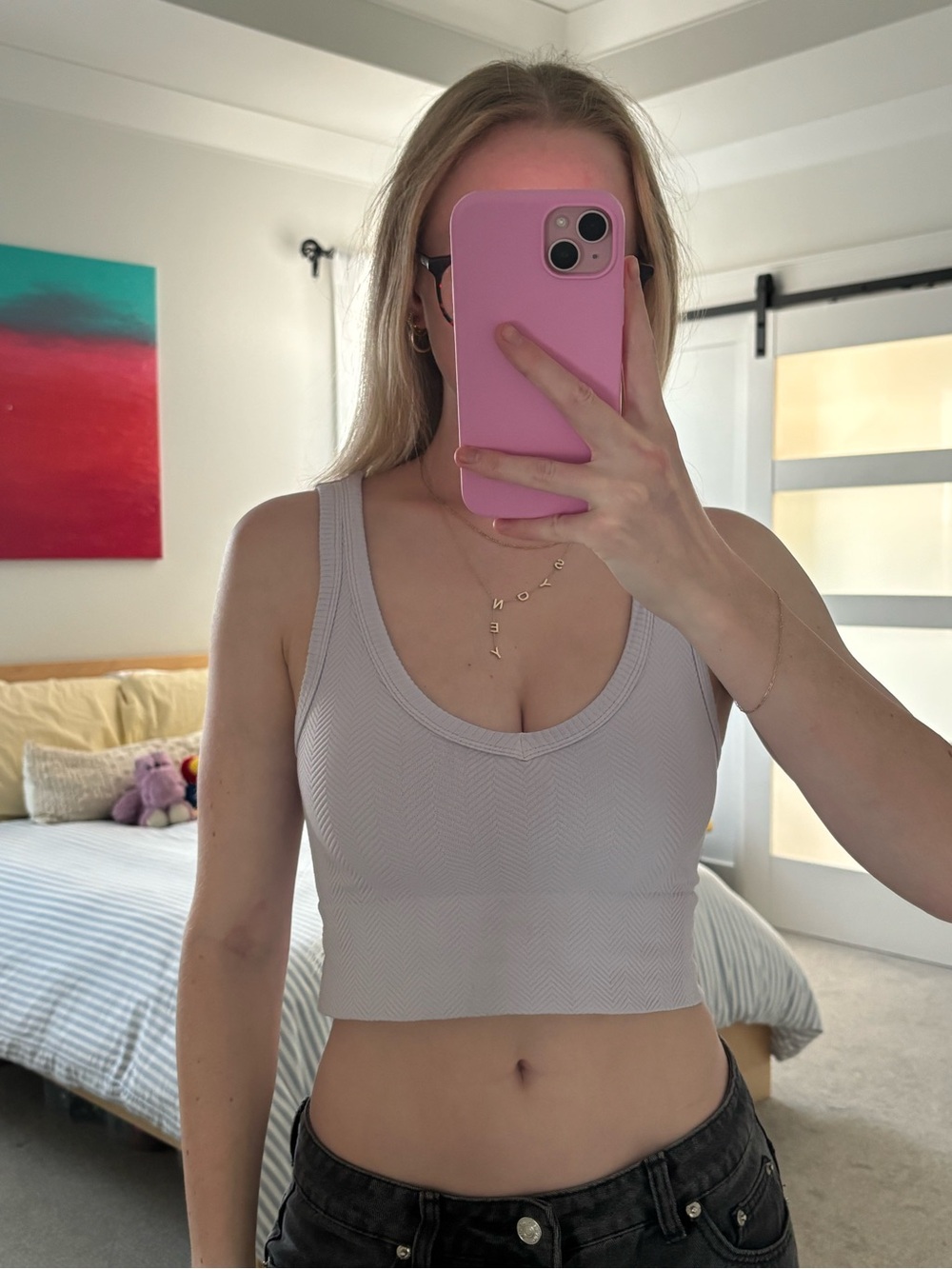 Purple tank top